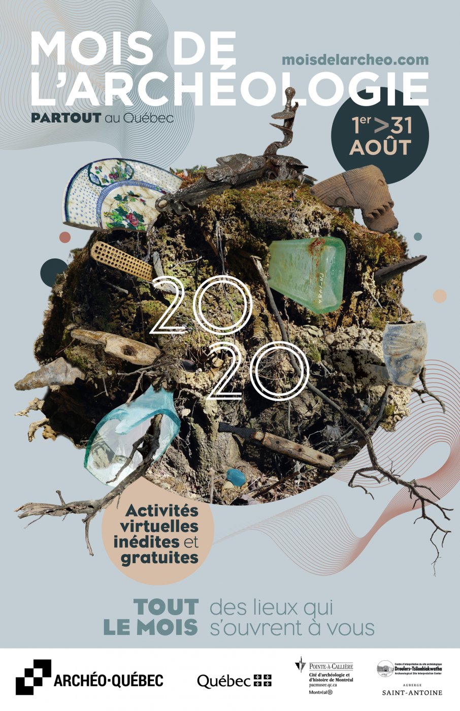 Affiche du Mois de l'archéologie 2020