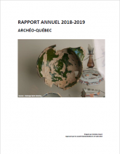Page couverture du rapport annuel 2018-2019